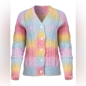 Womens VENUS cable knit cardigan